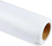 4 rouleaux de papier kraft vergé 1 m x 50 m, couleur blanc, 70 g - Blanc - Voir 1