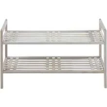 Wenko Norway 2Tier Walnut Wood Shoe Rack White Wash