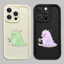1pc Funda de Teléfono de TPU con Patrón Lindo, fundas, fundas para , Diseño de Compromiso de Estilo Cómic Adorable para Fundas de Teléfono Compatibles con los Modelos de  11 a 16, Incluyendo las Versiones Pro y Pro Max. - Color mixto 2 - Ver 2