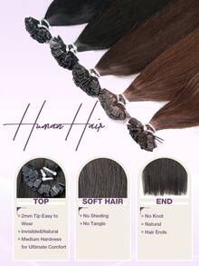 50 szt./opakowanie Przedłużki do włosów z płaskimi końcówkami, włosy ludzkie, keratyna, płaskie końcówki, Hot Fusions, pasemka, niewidoczne, jedwabiste, proste, naturalne, czarne, dla kobiet, wyglądające młodziej, gęste włosy, 50 szt./opakowanie 12-22 cale, wesele, ukończenie szkoły, na każdą okazję, na imprezę, używane codziennie, cosplay, podróż, przedłużki do włosów, Boże Narodzenie