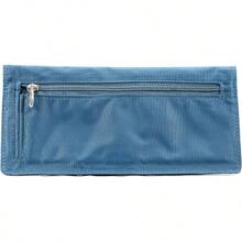 Women's Executive BiFold Checkbook Slim Wallet Holds Up To 40 Cards - Teal - View 4