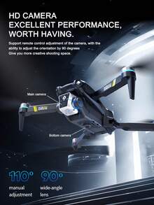 CASRRA Drone With Camera K13 Upgrade Comes With An On-Screen Remote For Real-Time Viewing Of The Latest E88 Drone, 720P Dual Camera Brushless Motor, Height Control, Gesture Control, Gravity Sensing, Foldable Blackbody Automatic Capture, Drones For Indoor/Outdoor Play Cheap Drones Drones For Adults Drone Toys Wonderful Birthday Holiday Gifts