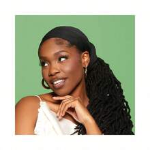 Kiss Colors & Care Soft Satin Hair Wrap Scarf (3-Pack) - Black, 60" XL, Adult Female Hats