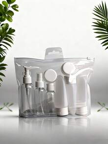 11pcs/8pcs/3pcs 2.71oz Refillable Portable Travel Bottles Set For Toiletries, Bath And Cleaning Separate Bottles