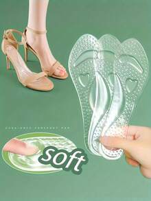 1 双女士高跟舒适凝胶鞋垫 - 防滑、缓冲支撑和按摩效果鞋垫，隐形减震鞋垫，适用于高跟鞋和凉鞋 - 彩色 - 查看 7