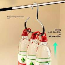 1PC 5-In-1 Multi-Use Closet Organizer System, Hangers That Perfectly Store Baseball Caps, Sun Hats, Scarves, Belts And Bandanas In One Compact Space, Revolutionary Design Saves Up To 80% Of Closet Space