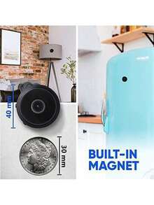 Mini WiFi Smart Camera, Voice & Video Recorder, Mini WiFi Surveillance Camera, Wireless Hidden Camera With App - Black - View 9