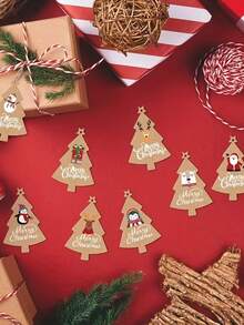 48 Vintage Weihnachtskarten mit Weihnachtsmann- und Rentier-Motiven - perfekt für Geschenkanhänger und festliche Dekorationen