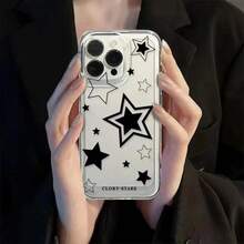 Fully Encapsulated Black And White Stars  Style And Matte Texture Mobile Phone Case In Soft Silicone And Transparent TPU Anti-Yellowing And Shockproof And Drop Proof I Phone XR 11 12 13 14 15 16 PRO MAX 7 14 15 16 PLUS Redmi POCO F3 F5 M4 PRO M5S X3 PRO X3 NFC X4 PRO C55 C65 11 Llite 12 Lite Redmi A1 A2 A3 9A 10C 12c 13C 14C Note 8 9 11 12 13 PRO Galaxy M23 M34 M52 M53 A03 A04 A05 A10 A11 A12 A14 A15 A20 A30 A23 A32 A34 A35 A50 A51 A52 A54 A55 A71 A72 S20 FE S21 FE S22 ULTRA S23 FE S23 ULTRA S24 PLUS S24 ULTRA S25 ULTRA S35 MOTO E7 E13 E20 E22 EDGE 30 40 G04S G7 G9 G10 G13 G23 G14 G15 G20 G22 G24 G30 G32 G34 G35 G52 G53 G54 G60 G84 G9 PLAY - Y1-SXGMLXLTSY80Y1 - 查看 2