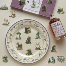 50 件森林主题绿色贴纸乙烯基美学贴纸剪贴簿、日记、保险杠、滑板、水瓶、卡通、安全帽、汽车贴纸和贴花 - 彩色 - 查看 6