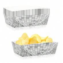 10pcs/20pcs/50pcs Disposable Fried Snack Plates - Multicolor - View 4