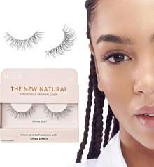 Pestañas postizas Naturales tira transparente que no se nota al aplicarlas Extensiones de pestañas - New Natural Consigue un look clásico y una mirada definida, no daña las pestañas naturales - 1 - Ver 2