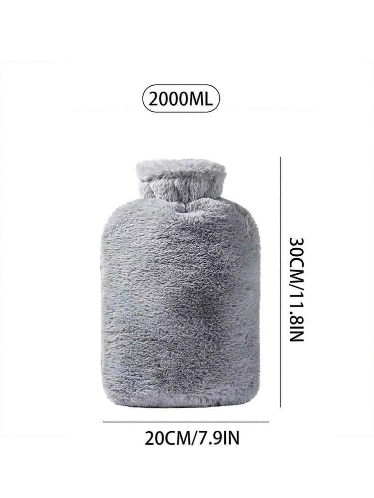 1pc Hot Water Bottle For Warming The Stomach, Warm Water Bottle For Warming Hands, Female Student Using It To Warm The Stomach, Cute Plush Hot Compress - Multicolor - View 16