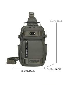 Bolso de pecho unisex, bolso de viaje versátil, bolso de hombro casual multifuncional, mochila de gran capacidad para distancias cortas para hombres, adecuado para ciclismo, senderismo, ir al trabajo, actividades al aire libre - Multicolor - Ver 24