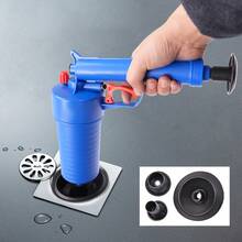 YUNRUX Toilet Plunger Set, Toilet Drain Remover, Pipe Dredging Tool - Blue - View 11