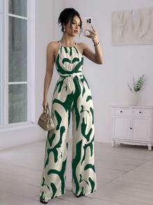 Women Jumpsuits - Green - View 3