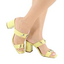 Sandália Feminina Tamanco Salto Baixo Grosso Fashion Dia a Dia Confort 1599