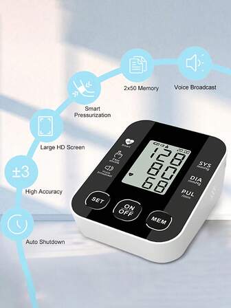 LCD Display For Home & Medical Use: Accurate Measurement Principle, High Blood Pressure Monitoring Function, And Buying & Usage Guide For Electronic Blood Pressure Monitors