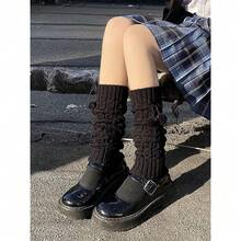 Lebaley Kawaii Leg Warmers For Girls Women - Japanese Lolita Leg Warmers Y2K Harajuku Leg Cover Stockings Kawaii Knit Socks{"Color_name":"Hairball3"} - 多色17 - 查看 5