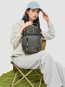 Bolso de pecho unisex, bolso de viaje versátil, bolso de hombro casual multifuncional, mochila de gran capacidad para distancias cortas para hombres, adecuado para ciclismo, senderismo, ir al trabajo, actividades al aire libre - Multicolor - Ver 4