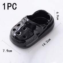 1 件独特的软粘土陶瓷木屐鞋烟灰缸，仿真日常工具设计，适合家庭、办公室、酒店装饰，完美的情人节和新年礼物，春节收藏品