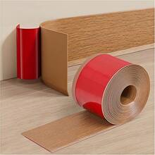 1 Gulungan Lis Dinding Vinyl, Lis Dekoratif Perekat Mandiri, Strip Dekoratif Perekat Mandiri Fleksibel, Desain Tekstur Serat Kayu, Dekorasi Rumah Ruang Tamu (2m X 8cm) - MultiWarna - View 13