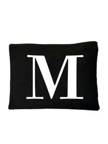 1pc Canvas Tote Bag With Cosmetic Pouch, Personalized Gift Bag Suitable For Wedding, Birthday, Beach, Vacation, Backpack And More, Great Gift For Women, Moms, Teachers, Friends, Bridesmaids, Students, Large Capacity - Khaki - View 43