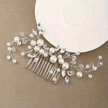 مشط شعر بلاستيك ABS أنيق وعصري، مناسب للحفلات والزفاف والعروس، لجميع المواسم