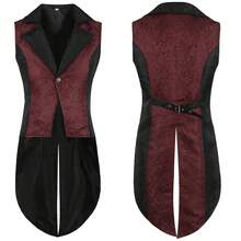 Men Cosplay Clothing - Burgundy - View 5
