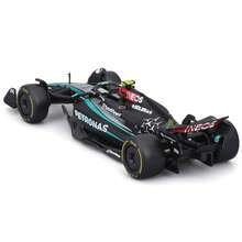Burago ​Mercedes-AMG F1 W14 E And W15  #44 1/43 Scale Diecast Model Car - 2025 & 2024 Season Official Window Box Collection - Alloy Display Gift Set Birthday Present