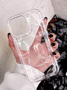 1 chiếc ốp lưng điện thoại mềm chống trượt kiểu miền Tây, họa tiết ngựa, xương bò, đàn guitar, tương thích với iPhone 11/12/13/14/15/16 Pro Max - Nhiều màu - Xem 3