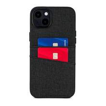 14 Plus Card Case With Built-In Metal Plate For Magnetic Mounting & 2 Card Holder Pockets: Luxe M2 Wallet, Canvas Style Synthetic Leather ( 14 Plus, Black){"Size_name":"14Plus","Color_name":"Black"} - Multiwarna6 - View 9