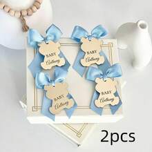 Silver Custom Acrylic Mirror Tags, Teddy Bear Party Gift Tag, Teddy Bear Baby Shower Favor Tags, Birthday Gift Tags, Thank You Gift Tag - Gold - View 11