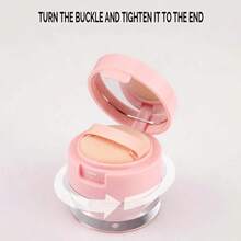 Compact 3g/5g Loose Powder Case With Sifter & Puff - Portable, Fragrance-Free Makeup Organizer, Mini, Honey Powder, Isolation Net