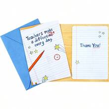 Teacher Appreciation Card Assortment For Day Care Preschool Elementary School Graduation Or Back To School 8 Cards With Envelopes - Multicolor - View 7