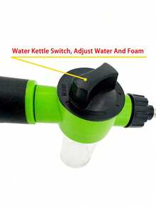 1pc High Pressure Foam Sprayer Gun, Multi-Mode Home High Pressure Foam Cleaning Gun, Adjustable Modes, With Container, For Powered Washing Tool - Dark Green - View 5