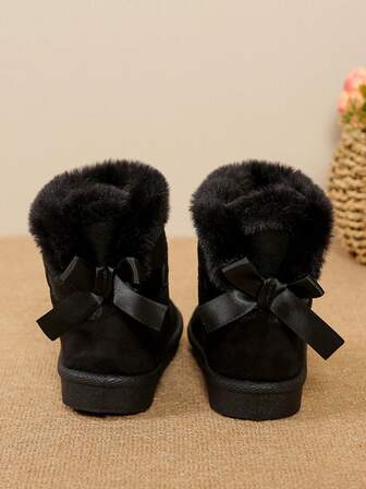 Kinder Winter Warm Schneestiefel, Jungen & Mädchen Kleinkind Plüsch gefütterte dicke Schneestiefel, Koreanischer Stil Kinderschuhe