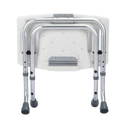 Silla de ducha plegable para ducha interior: taburete portátil, ajustable en altura, ligero y duradero para la seguridad del baño.