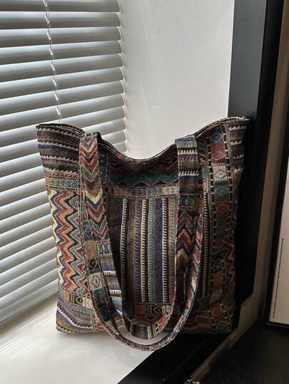 Fashionable Casual Retro Large Capacity Shoulder Tote Bag