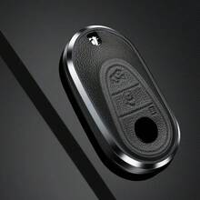 Funda de cuero de aleación para llave de coche, cubierta de carcasa para Mercedes Benz W223 Clase S300 S350 S450 S500 C300 C200 C260, accesorios de estilo - Negro - Ver 7