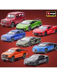 Burago 1:64 Escala Modelo de Coche de Aleación Fundida, Réplica Oficial con Licencia de Mercedes-Benz, , Cadillac, Chevrolet, Juguetes Coleccionables de Coches de Carreras, Regalo de Cumpleaños para Hombres - FORD MUSTANG GT de 1967 - Ver 7