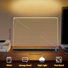 لوحة رسم مضيئة بتقنية RGB مع إضاءة LED متعددة الألوان وأوضاع دورية، لوحة رسائل أكريليك قابلة للمسح ب- 7 أقلام رصاص، لوحة رسم قابلة لإعادة الاستخدام تعمل بالطاقة عبر USB مع حامل، بدون بطاريات مطلوبة، مثالية لتصميمات عيد الميلاد والأعياد، مستلزمات فنية إبداعية، عرض حيوي، بناء متين