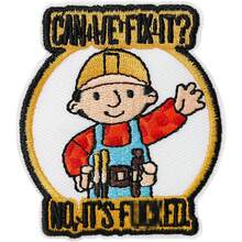 Funny Hook And Loop Patch - Can We Fix It? No, It's Fucked, Embroidered Morale Patch For Builder, Cartoon Meme Patches For Tactical Backpacks, Dog Harnesses, Vests, Bags, Hard Hats - Yellowish White - View 13