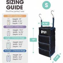 Suitcase Organizer Pack More In Your Large Or Carry On Luggage Unpack Instantly With These Compression Packing Cubes For Suitcases Hanging Shelf Organizer For Closet Black