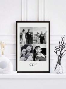 Customizable Simple Design Photo Frame, Table Top Or Wall Mount Picture Frames Room Decor Gift Ideas, Valentine's Day, Valentine's Day Decor 1pc High-Quality,Stylish Custom,Personalized,Unique Ideal Gifts For Her Boyfriend,Girlfriend For Valentine's Day,For Anniversaries,For Weddings Living Room,Home Birthday Graduation