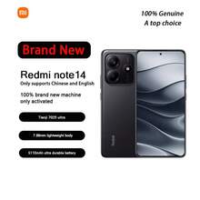 全新 Redmi Note14 智能手机，搭载联发科天玑 7025-Ultra 处理器，5110mAh 高容量电池，持久性能，6.67 英寸大显示屏，超大音量，仅支持英语和中文。 - 子夜黑 - 查看 5