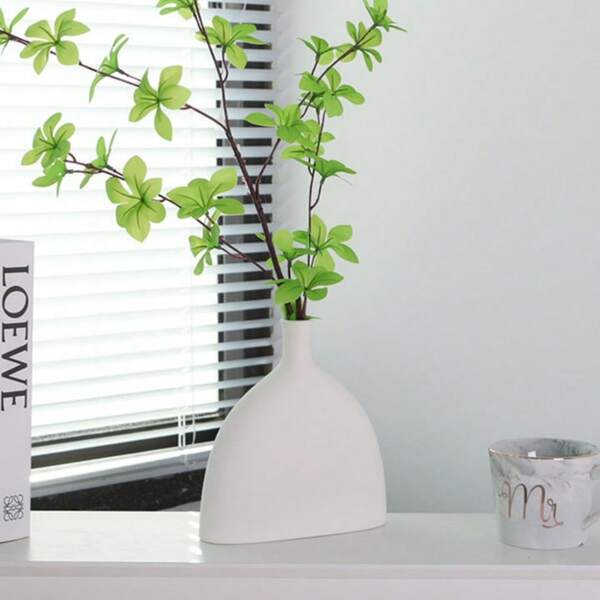 1 Unit Light Luxury Nordic-Style Frosted Wine Pot-Shaped Vase, High-End Niche Design, Living Room Home Flower Arrangement Ornament Halloween Christmas