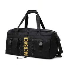 Durable Oxford Cloth Gym And Travel Bag For Couples, With Multiple Compartments, Adjustable Shoulder Straps, And Secure Zipper Closure - Perfect For Gyms, Outdoor Sports, Schools, And Short Trips,