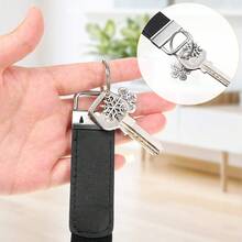 50X Key Fob Hardware Set With Split Rings Pliers For Wristlet Clamp Lanyard UK - Red - View 6