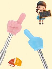 10 pièces de bâtons de pointeur télescopiques, décoration de flèche, schéma de couleurs macaron, pointeurs extensibles à main, rangement pratique, utilisés pour les présentations au tableau blanc, fournitures scolaires